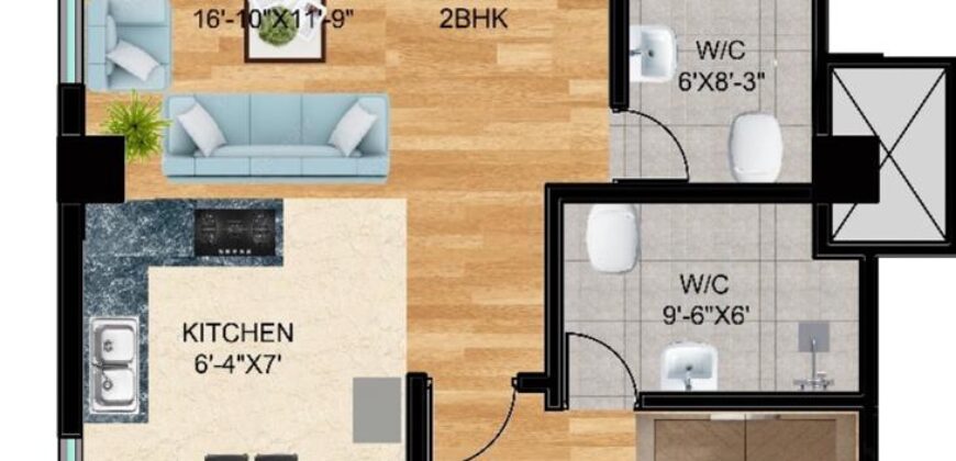 2BHK Apartment (401)